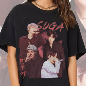 BTS Min Yoongi t-shirt ,Agust D retro t-shirt - P40